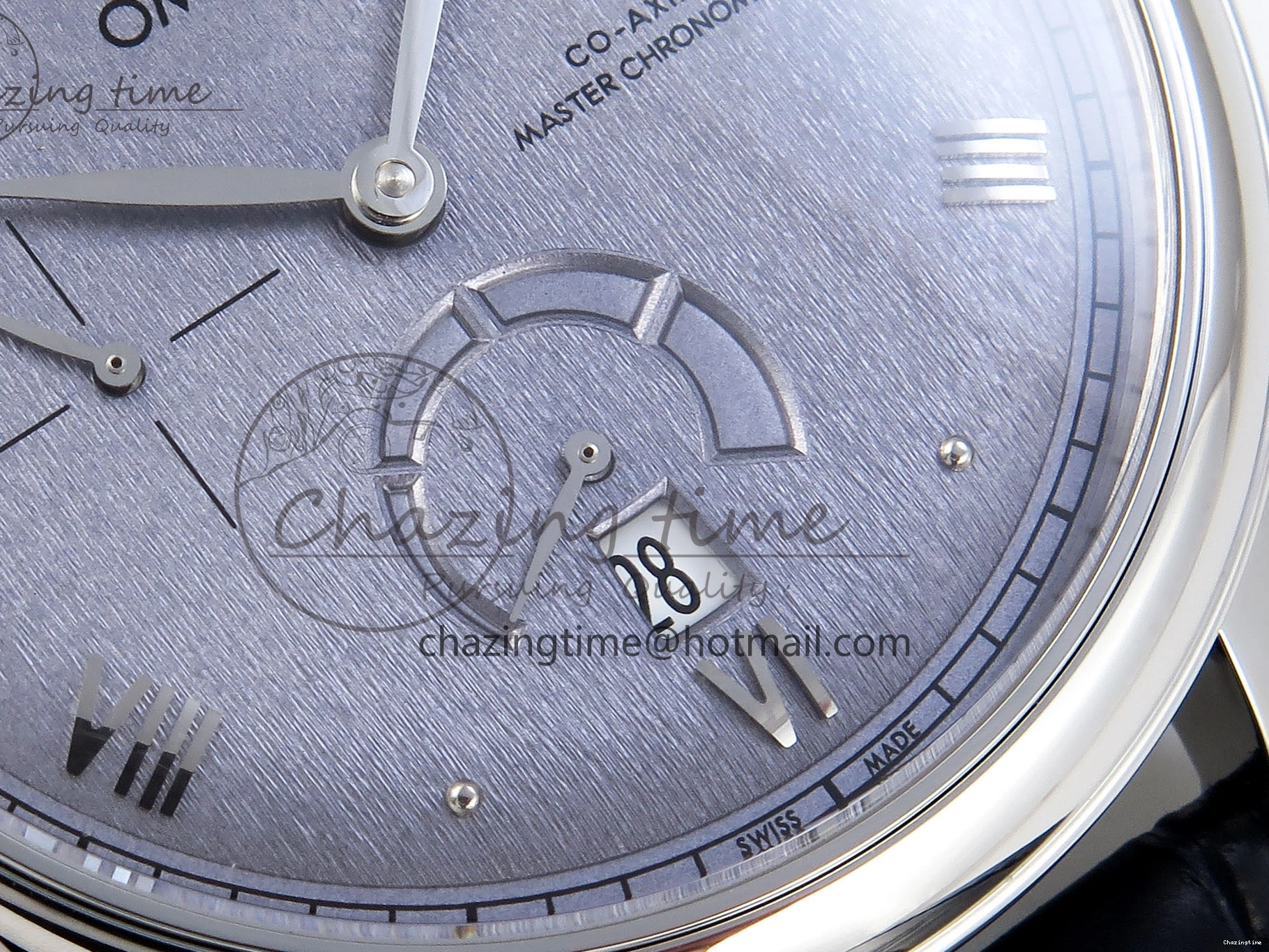 1230 Trendsetting De Ville Power Reserve SS MKF 1:1 Best Edition Blue Textured Dial on Black Leather Strap A 7742